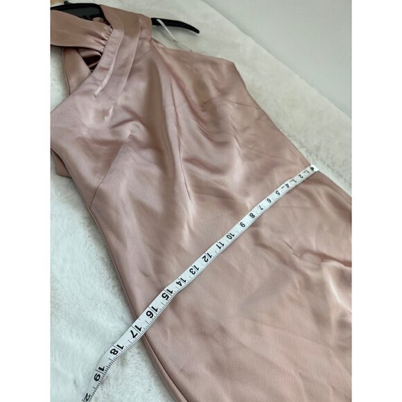 NWTD LOVELY Size S Imogen Twist Halter Charmeuse Trumpet Gown MSRP $231 - Picture 7 of 13